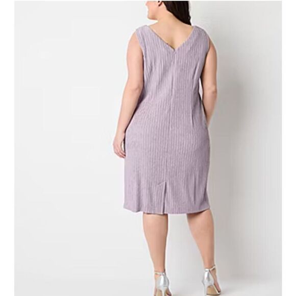 Brianna Milay  Womens Jacket Dress Plus lavender haze 16w - Picture 2 of 16